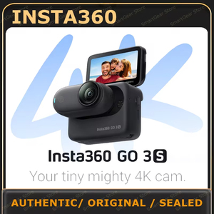 100% insta360 ban đầu ĐI 3S nhỏ Hùng Mạnh 4k Máy Ảnh Màu Đen-Sản phẩm mới - Product Image 3