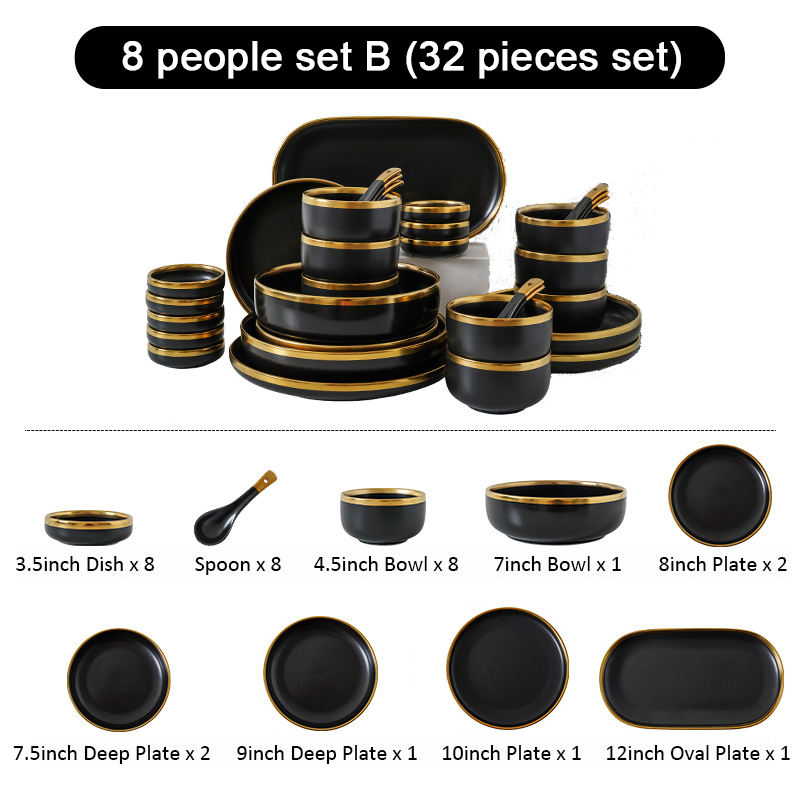 8 people 32 pcs set B