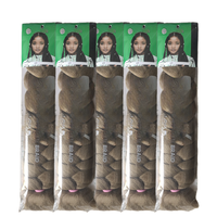 Perruque en cheveux synthétiques 2026 en promotion, 165g, 82 pouces, tresses Jumbo lisses et soyeuses style Yaki africain, extensions au crochet pour femmes noires