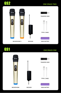 Gs2 2-in-1 năng động Micro không dây tiếng ồn hủy bỏ cầm Tay Karaoke ghi cho các buổi biểu diễn và hội nghị - Product Image 5