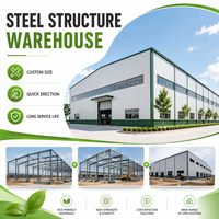 Entrepôt modulaire en structure acier préfabriqué, usine industrielle, atelier, bâtiment métallique de stockage à vendre