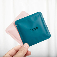 Emballage numérique imprimé à trois soudures pour petits sachets de thé, enveloppe dorée 8x8cm, mini-pochette pour thé et café, échantillon d'emballage