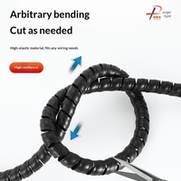 Fundas Protectoras para Cables de PE, Herramienta de Protección de Cables, Bandas Espirales para Envolver Cables, Protector de Cables Resistente a la Abrasión y al Calor, Varios Tamaños
