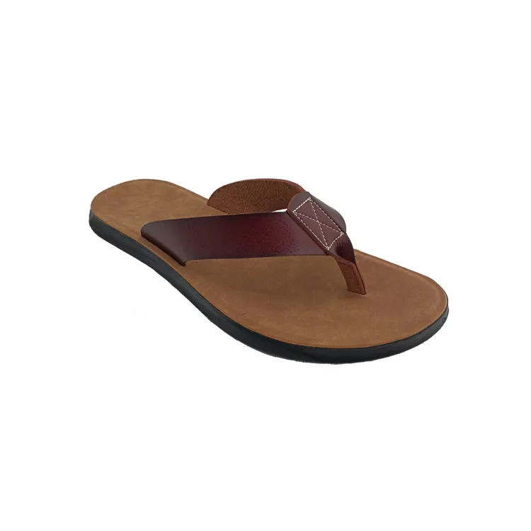 Sandal EVA Logo kustom sandal pria PU Flip flop Microfiber sepatu musim panas kain katun karet grosir dalam dan luar ruangan untuk pria