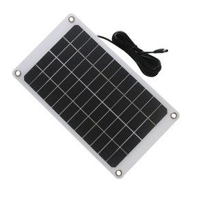 แผงโซลาร์เซลล์ 10W 12V โพลีซิลิคอนแบบพกพาสำหรับชาร์จแบตเตอรี่กลางแจ้ง - Product Image 3