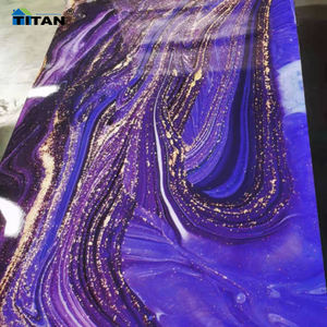 Panel marmer Uv Pvc 2.5Mm 3Mm marmer Pvc Painel De Parede Em Pvc lembar marmer Interior Guangzhou - Product Image 4