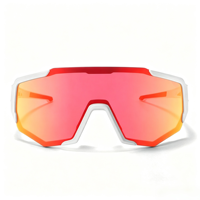 Lunettes de soleil polarisées anti-vent, anti-lumière bleue, avec verres miroir UV400, pour le cyclisme, la randonnée, la pêche, la course à pied et les sports de plein air