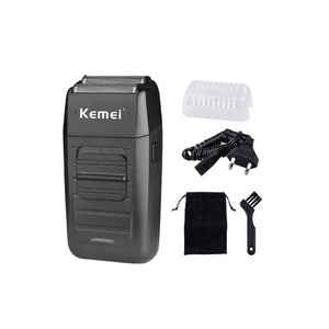 KEMEI <span class=keywords><strong>1102</strong></span> Rasoir électrique sans fil rechargeable pour hommes Rasoir à feuille alternative à double lame - Product Image 6
