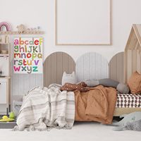 Lot de 4 panneaux muraux décoratifs 3D, panneaux de protection murale en feutre, auto-adhésifs, anti-collision, pour chambre à coucher, chambre d'enfant