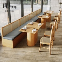 Hochwertiges Café-Tisch-und-Stuhl-Set Nordisches Modernes Restaurant-Rattan-Sessel-Set Geeignet für Restaurant- und Café-Möbel