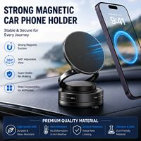 Support de téléphone magnétique pour voiture LC Wholesale, à ventouse, rotatif à 360 degrés, pliable, pour tableau de bord
