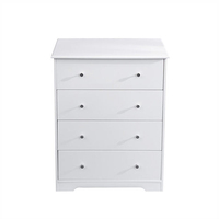 Commode à 4 tiroirs en bois de style nordique moderne, élégante, pour chambre à coucher, salon, rangement de vêtements pas cher pour la maison