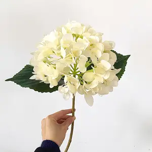 Di alta qualità ortensia reale in lattice di seta ortensia artificiale decorazione di nozze fiore all'ingrosso ortensie simulate