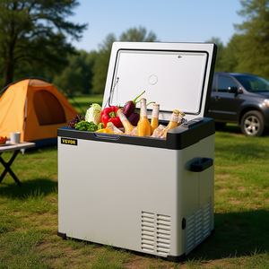 Réfrigérateur portable Vevor avec compresseur, 53 quarts, 12V 110-220V AC DC, pour utilisation en camping en extérieur - Product Image 2
