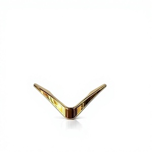 Geometric Brass <b>Cabinet</b> Handle Modern Minimalist Design Durable Furniture Hardware <b>Gold</b> Finish Kitchen Dresser Drawer Wardrobe - Product Image 1