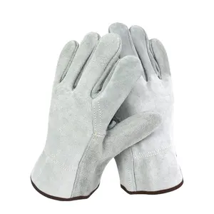 Proper Price Top Quality Wear-resistant Cowhide Electric Welding Work Gloves