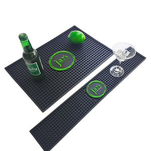 Heavy Duty <b>Silicone</b> Bar <b>Mat</b> Custom Logo Bar Counter <b>Mat</b> Non Slip Rubber Drip <b>Mat</b> for Drinkware Coasters and Bar Tools - Product Image 3