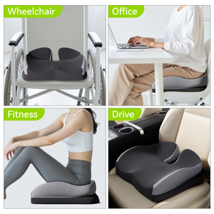 Gối Nhà cung cấp chống trượt nóng bán dày Bộ nhớ bọt văn phòng Ghế Đệm bốn mùa thoáng khí mông Đệm gối - Product Image 5