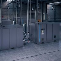 ATLAS ZD 800 & ZD 4000 30Bar & 40Bar ISO 8573 Compresseur d'air sans huile classe 0 avec moteur et moteur pour machine de soufflage PET