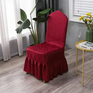 Muster designer Widerstand zum Falten von Spandex-Stuhl bezügen rote Hälften weiße Stuhl bezüge für Hochzeit solide Stuhl bezüge