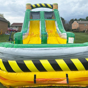 Mega castillo inflable para niños con tobogán, pista de obstáculos inflable peligrosa y tóxica para adultos. - Product Image 3