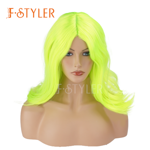 FSTYLER, superventas, pelucas sintéticas, venta al por mayor, venta a granel, moda de fábrica, onda profunda, 6 colores, <span class=keywords><strong>disfraz</strong></span>, <span class=keywords><strong>peluca</strong></span> barata - Product Image 1