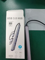 Base de Conexión JMAX 7 en 1, Divisor USB de 7 Puertos, 5Gbps USB3.0 USB2.0, Adaptador de Corriente, Expansor Múltiple para PC