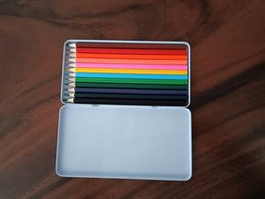 Kit de coloriage boîte en métal personnalisée paquet de crayons de <span class=keywords><strong>couleur</strong></span> 12 crayons de <span class=keywords><strong>couleur</strong></span> dans une boîte en fer blanc <span class=keywords><strong>feutre</strong></span> ensemble de <span class=keywords><strong>couleur</strong></span> de crayons en bois - Product Image 2