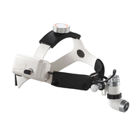 Lampe frontale chirurgicale LED dentaire réglable, spot 10~130mm, double cycle de batteries, autonomie 4H, électrique, 6000LX, 5500K, certifiée CE