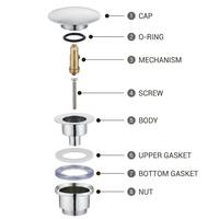 Kit siphon bouteille réglable en hauteur en laiton chromé pour lavabo mural et rénovation de salle de bain d'hôtel