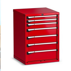 Armoire à tiroirs Fami Master Key Comfort, 7 tiroirs, 714x726x1000 mm, rouge rubis RAL3003, rangement d'outils - Product Image 2