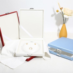 Caja de Joyería de Cuero PU, Caja de Joyería Plegable en Ángulo Recto, Caja de Joyería de Color Sólido de Primera Calidad - Product Image 3