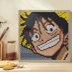 40cm X 40cm Puntos Ladrillos 1x1 Retratos de pared DIY Decoración para el hogar Construcción Modelo de juguete Pintura de bloques de construcción - Product Image 4