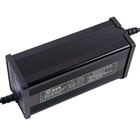 Chargeur au lithium ternaire haute puissance 48V 8A avec coque en aluminium, affichage numérique, charge rapide pleine puissance
