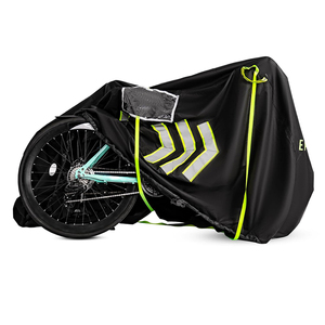 <span class=keywords><strong>Housse</strong></span> de <span class=keywords><strong>vélo</strong></span> étanche pour 2 vélos, 600D Oxford Outdoor Cover Reflective Sign Bike Cover <span class=keywords><strong>Transport</strong></span> on Rock With PVC Palette Pocket - Product Image 1