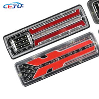 1 pièce 12V dynamique LED voiture camion feu arrière remorque feu arrière frein clignotant lampe tracteur arrière camion Bus campeurs caravanes