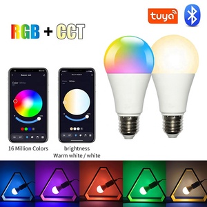 <span class=keywords><strong>Ampoule</strong></span> LED intelligente sans fil WiFi E27 9W Tuya, dimmable, avec CRI 90, compatible avec Alexa, Google Home et IFTTT - Product Image 2