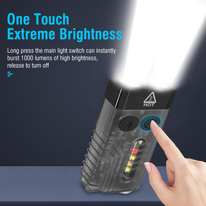 <span class=keywords><strong>Boruit</strong></span> V10 1000 lúmenes llavero <span class=keywords><strong>linterna</strong></span> impermeable Mini <span class=keywords><strong>linterna</strong></span> UV Led LUZ DE Flash magnético para deportes al aire libre camping - Product Image 5