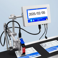 Imprimante jet d'encre TIJ industrielle en ligne 2~12,7 mm, vente en gros d'usine, nouvelle machine de codage de date d'expiration 600 dpi pour imprimante de cartes plastiques