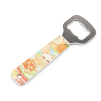 Ouvre-bouteille Anime personnalisable bon marché en vrac Ouvre-bouteille vierge en métal à sublimation époxy avec logo personnalisé pour promotion