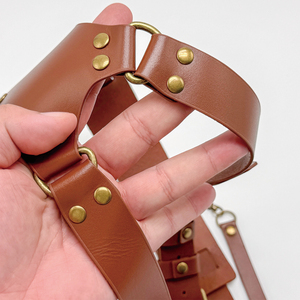 Gacent Webbing dây đeo nhà máy tùy chỉnh nhiếp ảnh đôi máy ảnh Dây đeo cho máy ảnh đầy đủ Hạt Da khai thác với phần cứng kim loại - Product Image 2