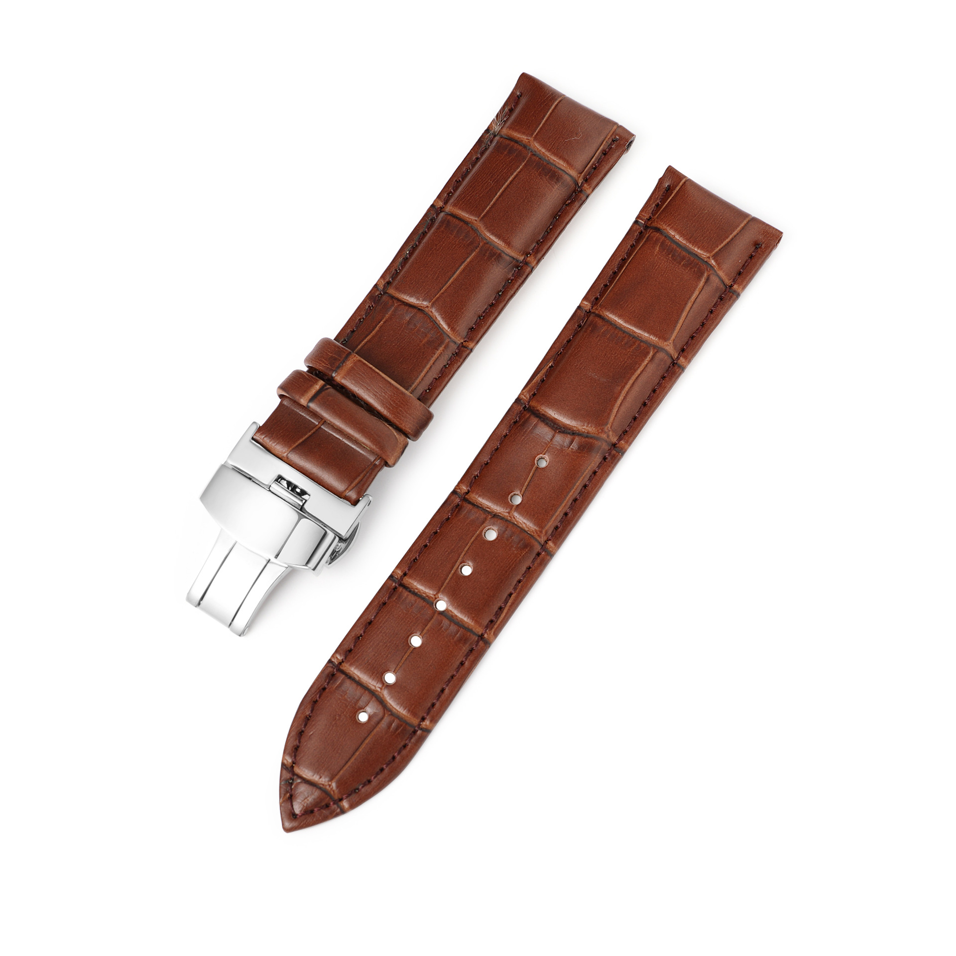 Brown&silver clasp