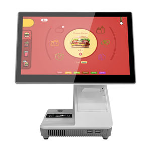 Sistema de punto de venta inteligente todo en uno, android, Windows, pos, pantalla táctil dual, McDonald <span class=keywords><strong>kfc</strong></span>, terminal pos digital para supermercado - Product Image 3