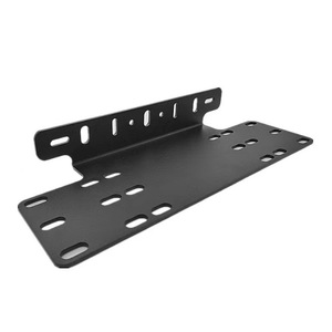 Soporte de acero negro para luz de matrícula de EE. UU., para instalación de lámpara auxiliar trasera de coche - Product Image 1