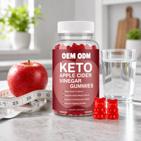 Gummies au vinaigre de cidre de pomme Keto avec logo personnalisé, soutien sain au contrôle du poids, Gummies ACV