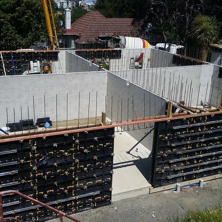 reusable plastic formwork panel for concrete