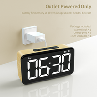 Jam Alarm Digital LED Meja dan Meja Kerja OEM 2020 Penjual Terbaik, Timer Elektronik Modern, Pelatih Tidur dan Bangun
