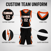 Ropa Deportiva de Baloncesto Personalizable con Estampado, Uniforme de Baloncesto Transpirable y de Secado Rápido, Adecuado para Equipos de Baloncesto