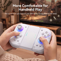 Control de Juego Mecánico Aolion J20 con Joypad para Joy-con Izquierdo y Derecho, Botón Turbo, Giroscopio de Seis Ejes, Inalámbrico BT para PC NS2