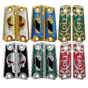Empuñaduras de Resina con Incrustaciones de Diamantes de Zirconia, Grabado Personalizado, Tamaño Completo, para <span class=keywords><strong>Colt</strong></span> <span class=keywords><strong>1911</strong></span> - Product Image 6